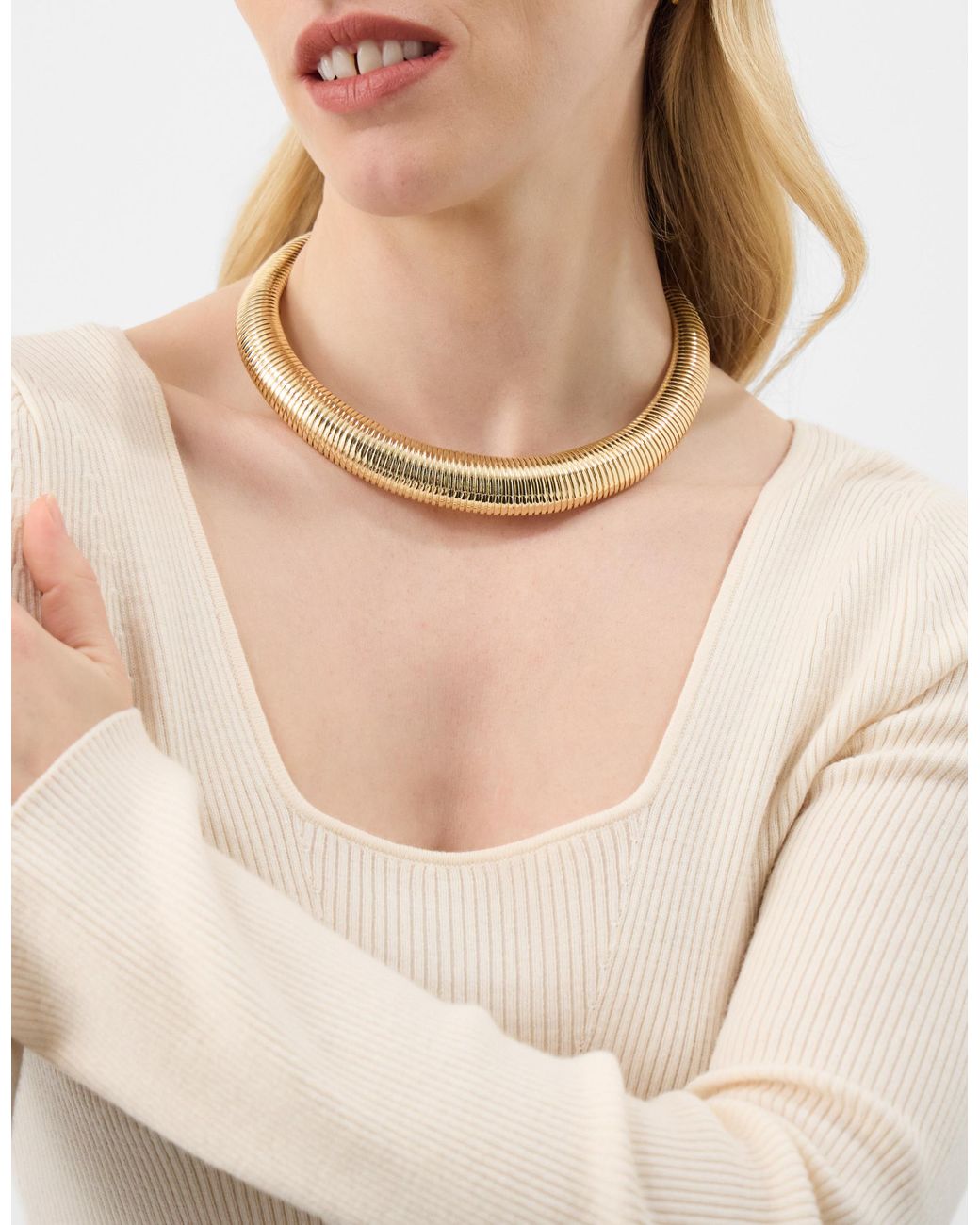 Accessorize Natural Chunky Collar Necklace