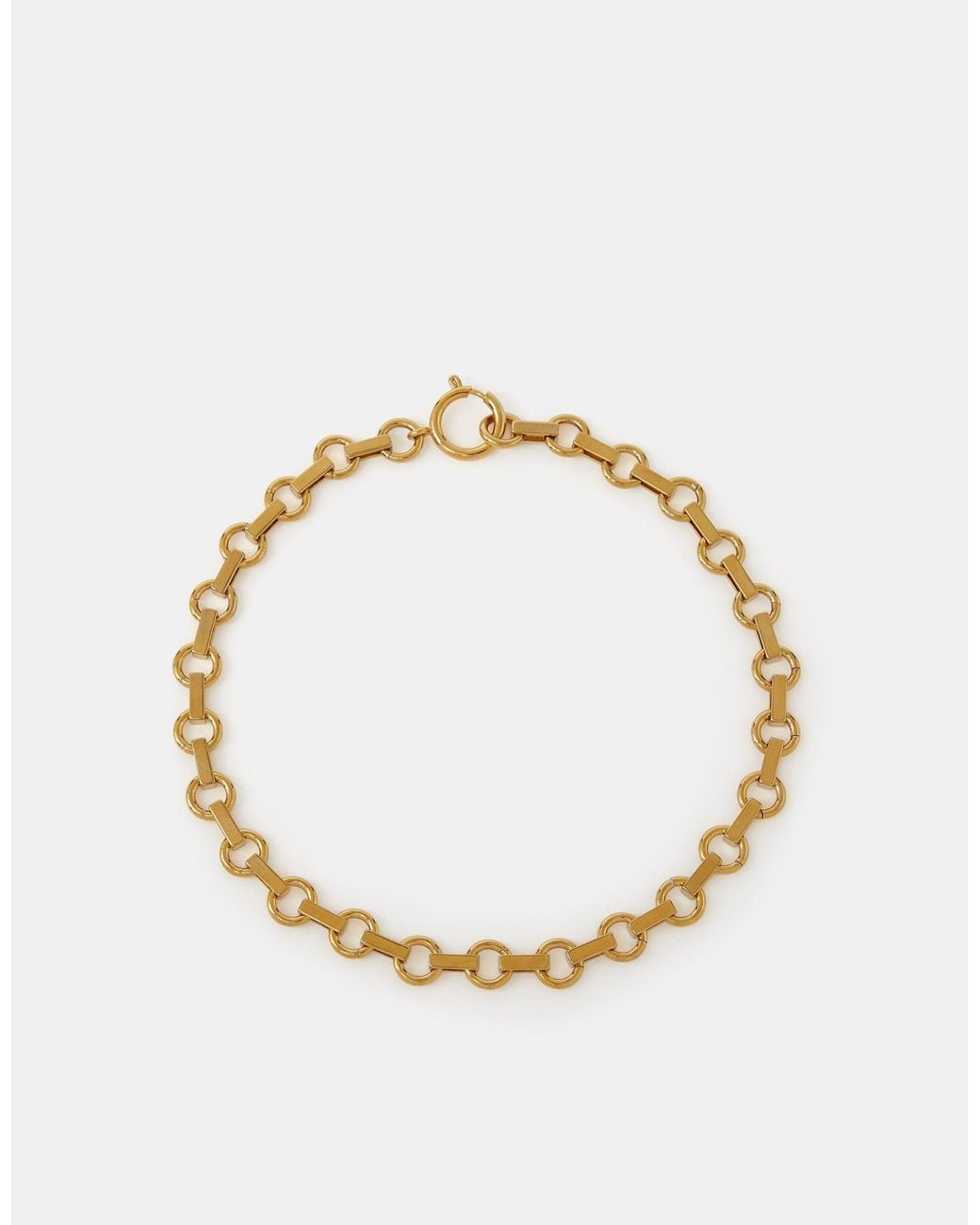 Accessorize Metallic 14Ct-Plated Round Link Chain Necklace