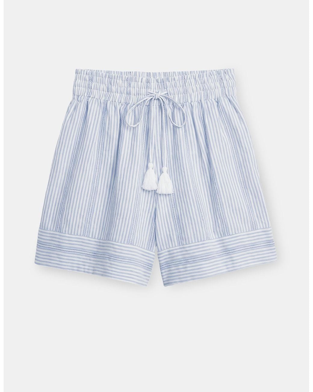 Accessorize Blue Stripe Cotton Shorts