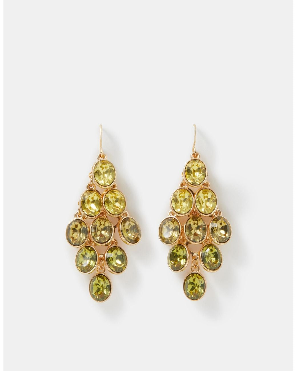 Accessorize Metallic Ombré Chandelier Drop Earrings