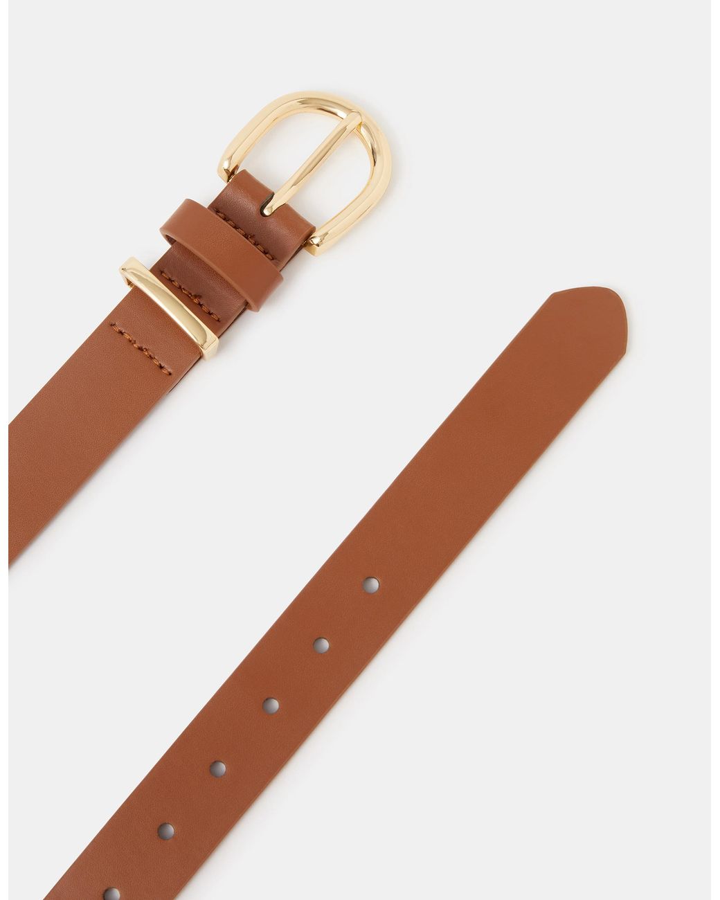 Accessorize Brown Buckle Leather Belt