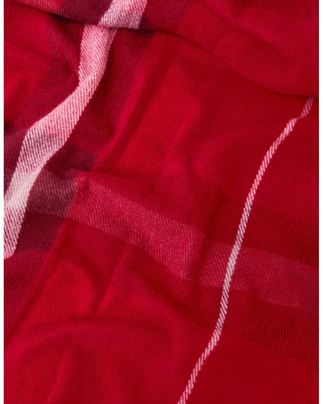 Accessorize Red Check Print Blanket Scarf