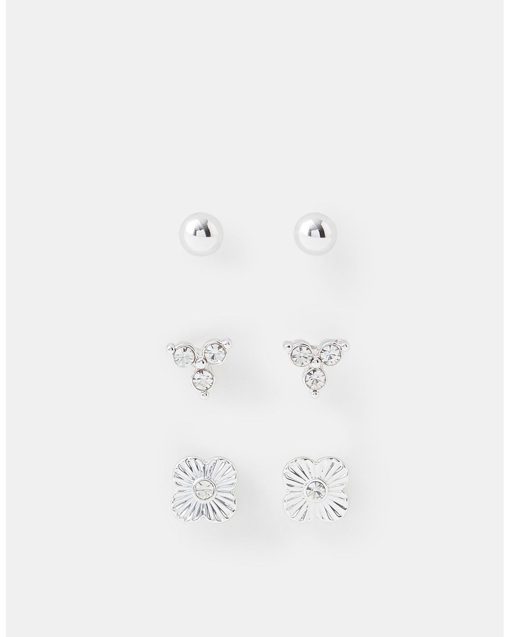 Accessorize Brown 3-Pack Clove Stud Earrings