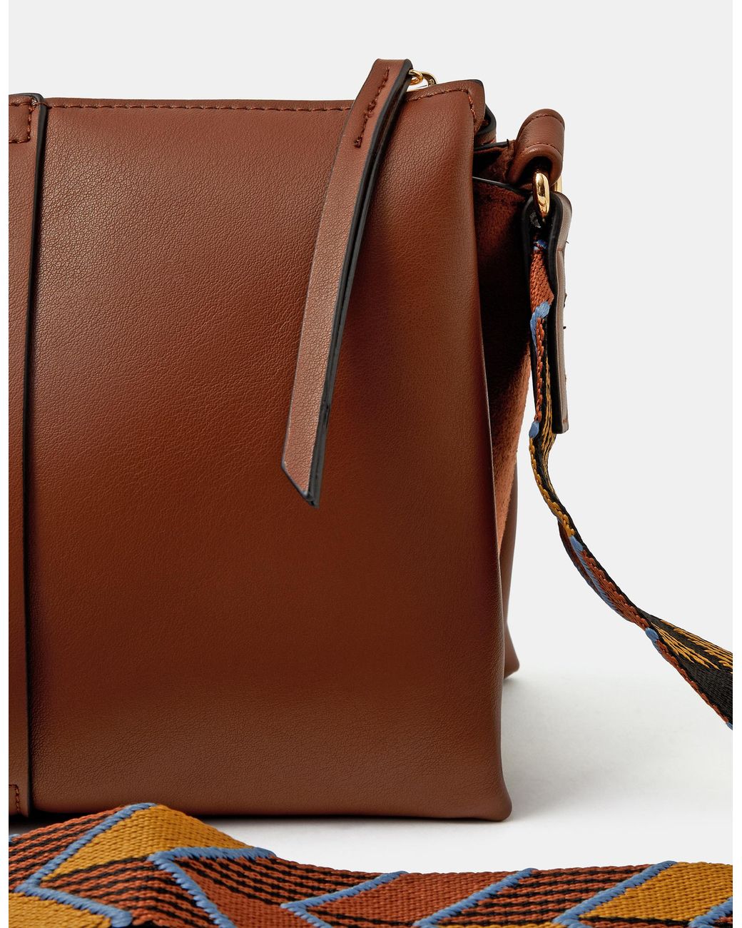 Accessorize Brown Webbing Strap Crossbody Bag
