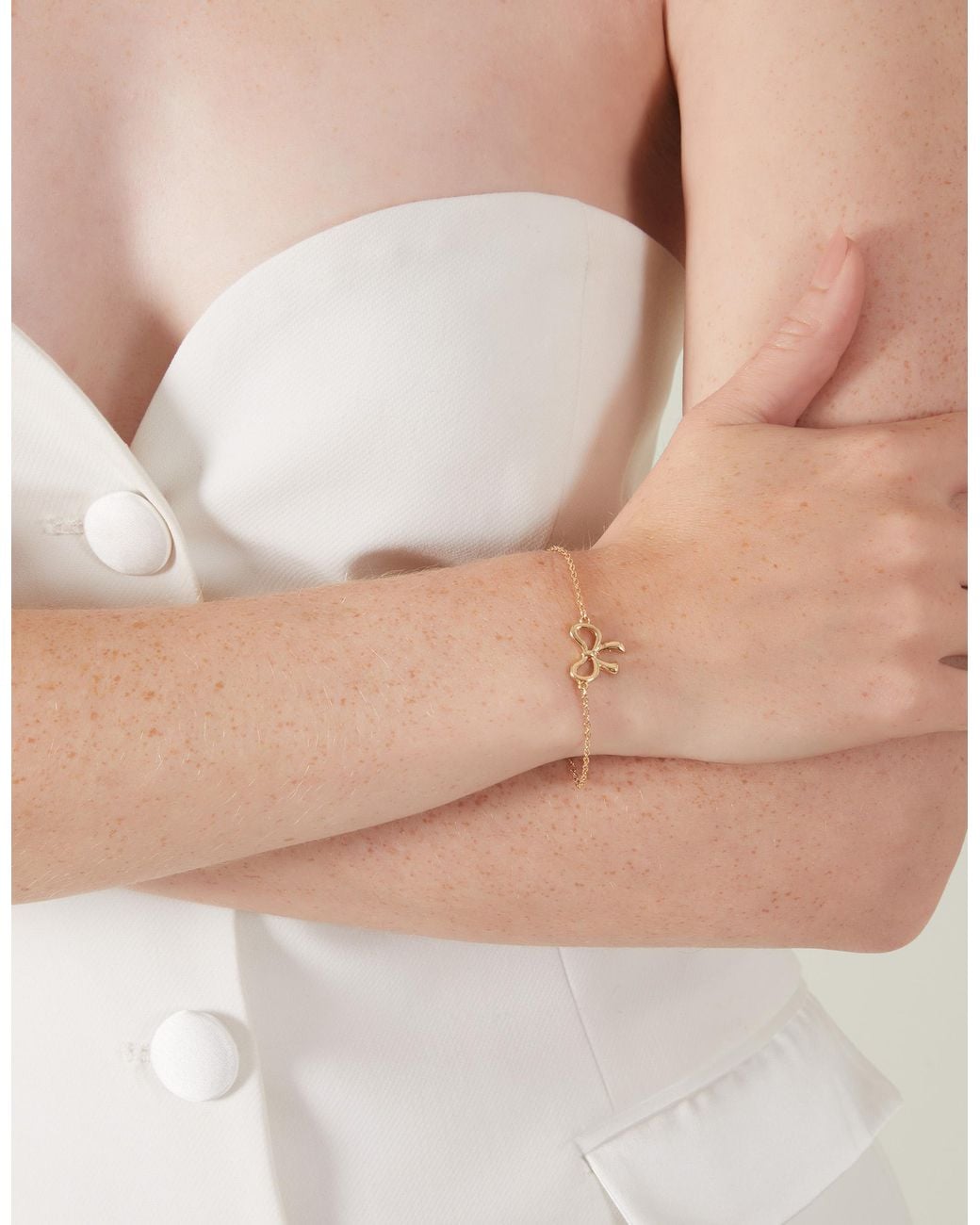 Accessorize Natural Bow Chain Bracelet