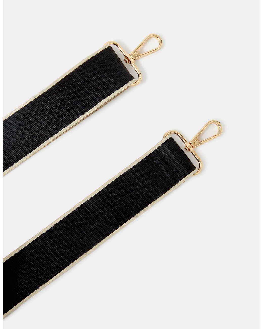 Accessorize Black Contrast Edge Bag Strap