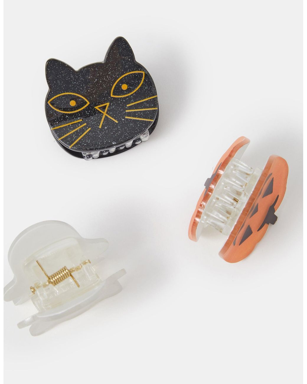 Accessorize White 3-Pack Mini Halloween Claw Clips
