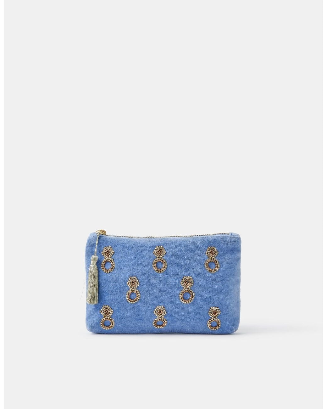 Accessorize Blue Engagement Ring Velvet Pouch