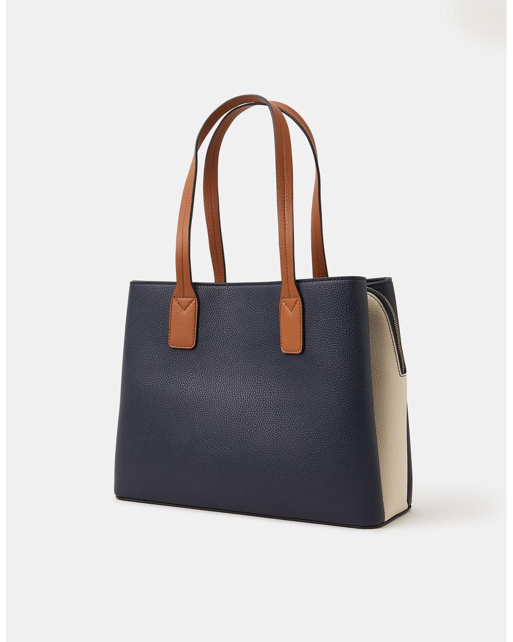 Accessorize Blue Triple Compartment Shoulder Bag