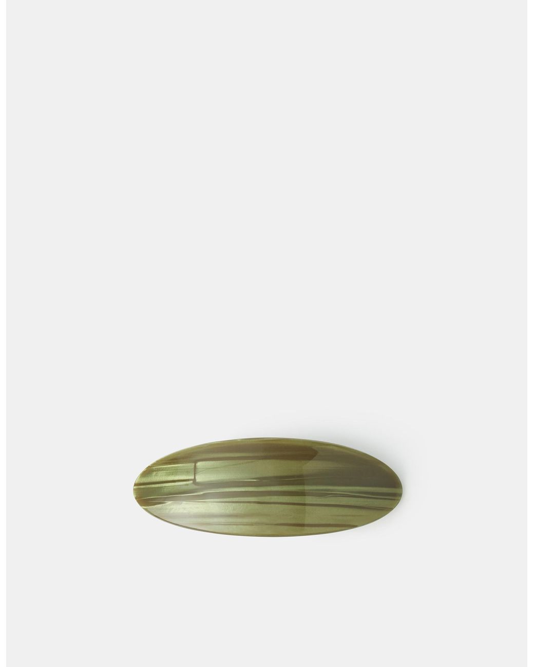 Accessorize Green Resin Barrette Hair Clip