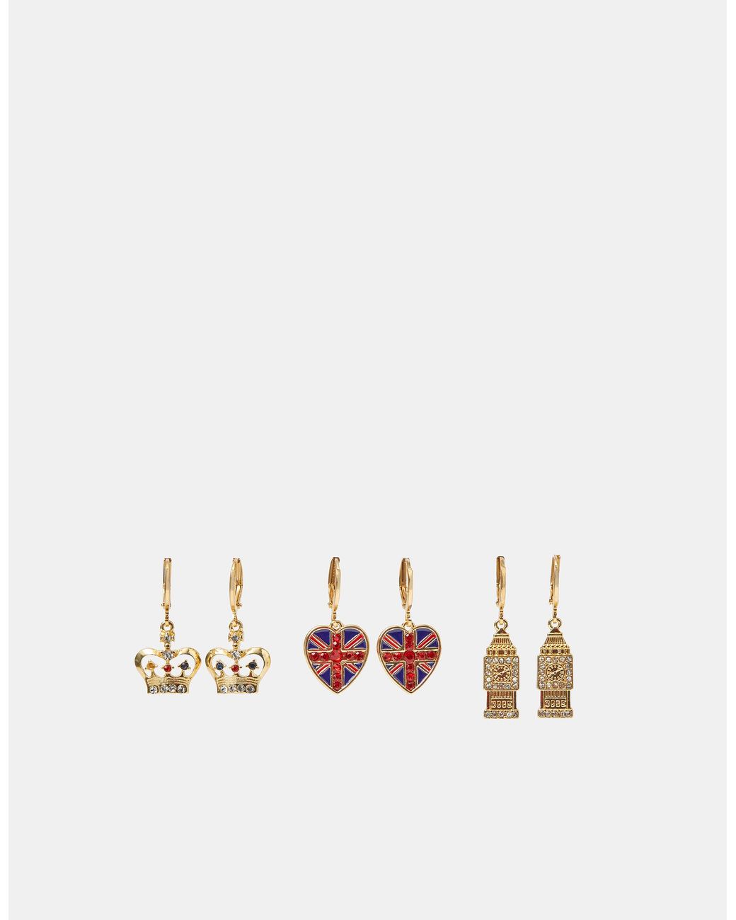 Accessorize White 3-Pack London Hoop Earrings