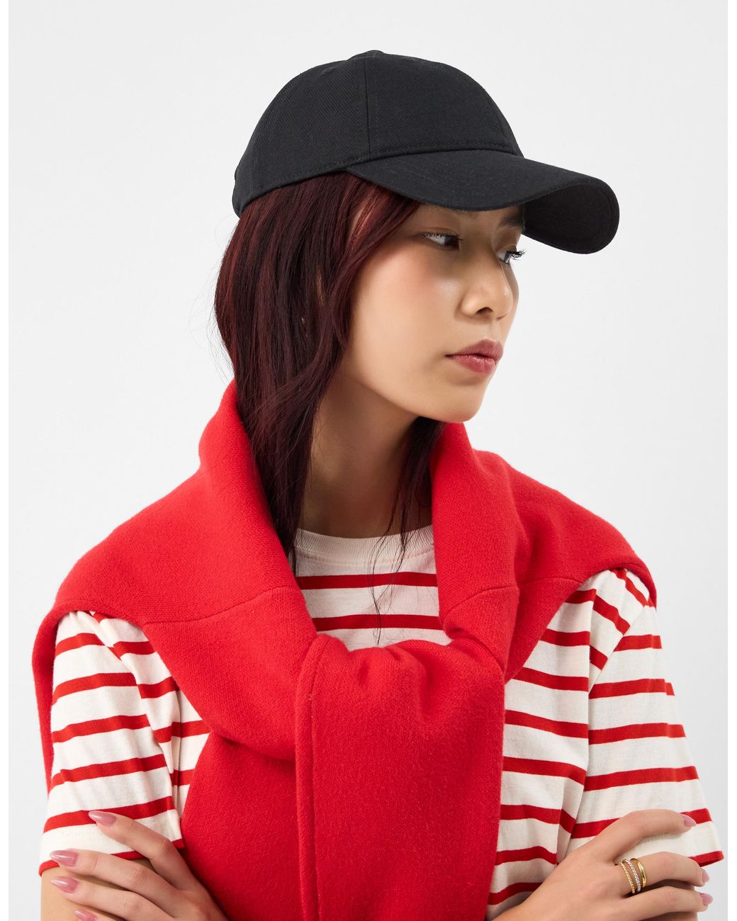Accessorize Black Twill Baseball Cap