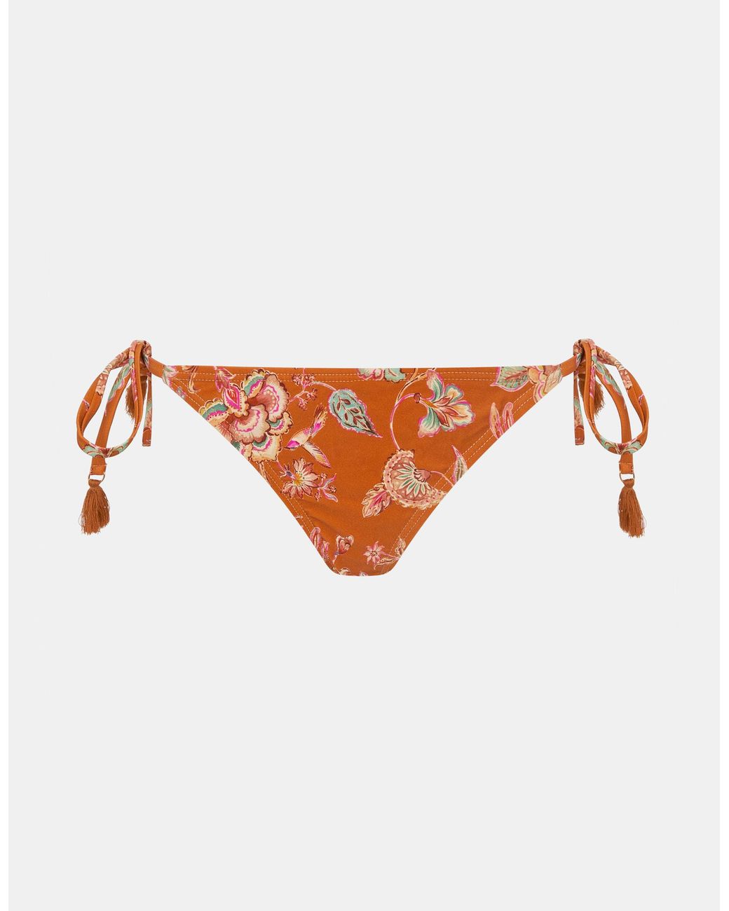 Accessorize White Floral Print Tie Side Bikini Bottoms