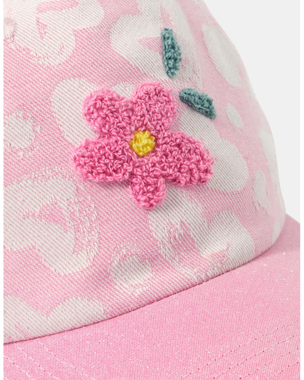 Accessorize Pink Flower Cap