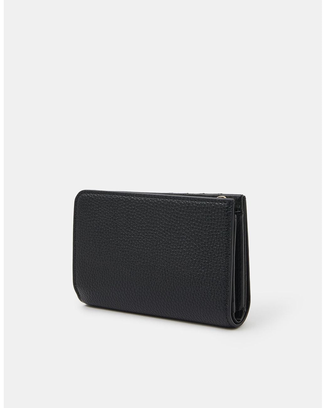 Accessorize Black Faux Leather Zip Purse