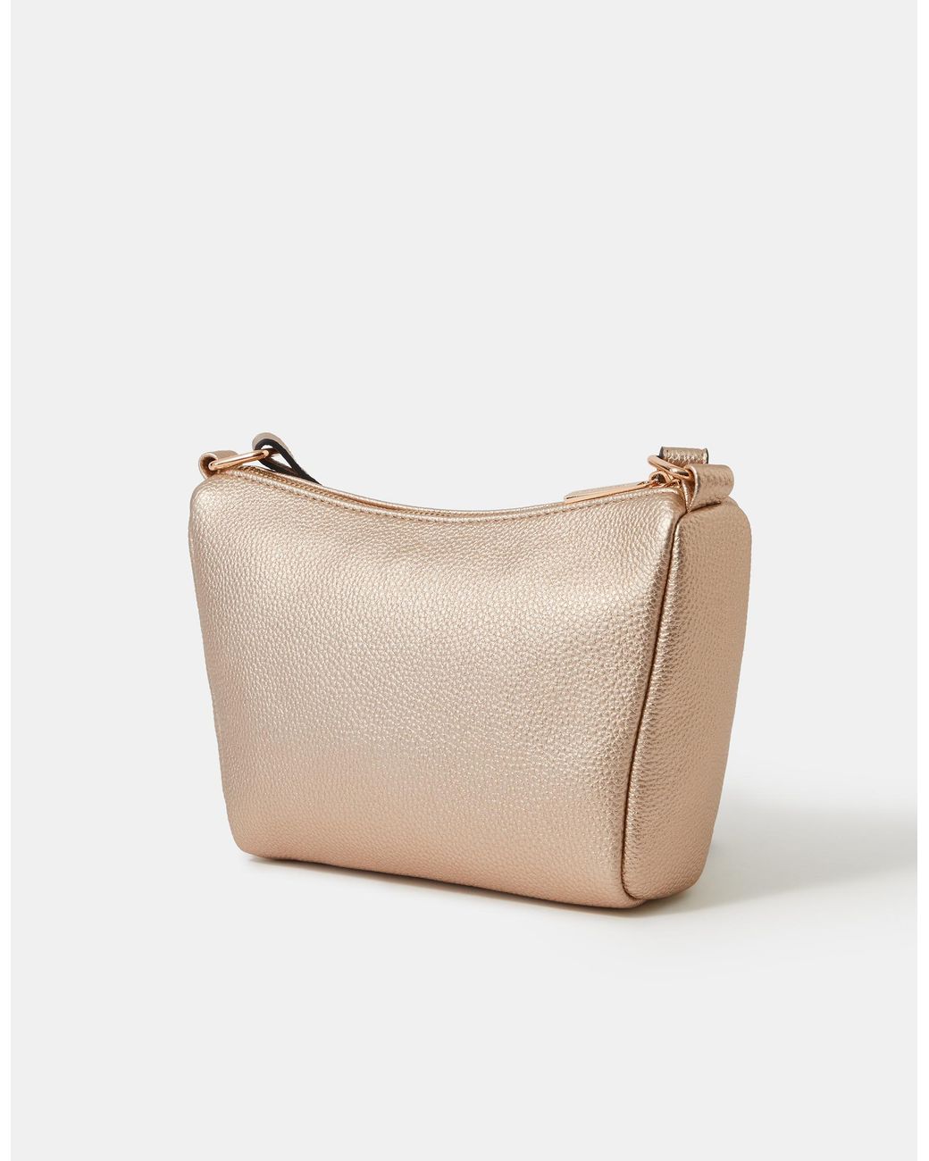 Accessorize Natural Zip Front Crossbody Bag