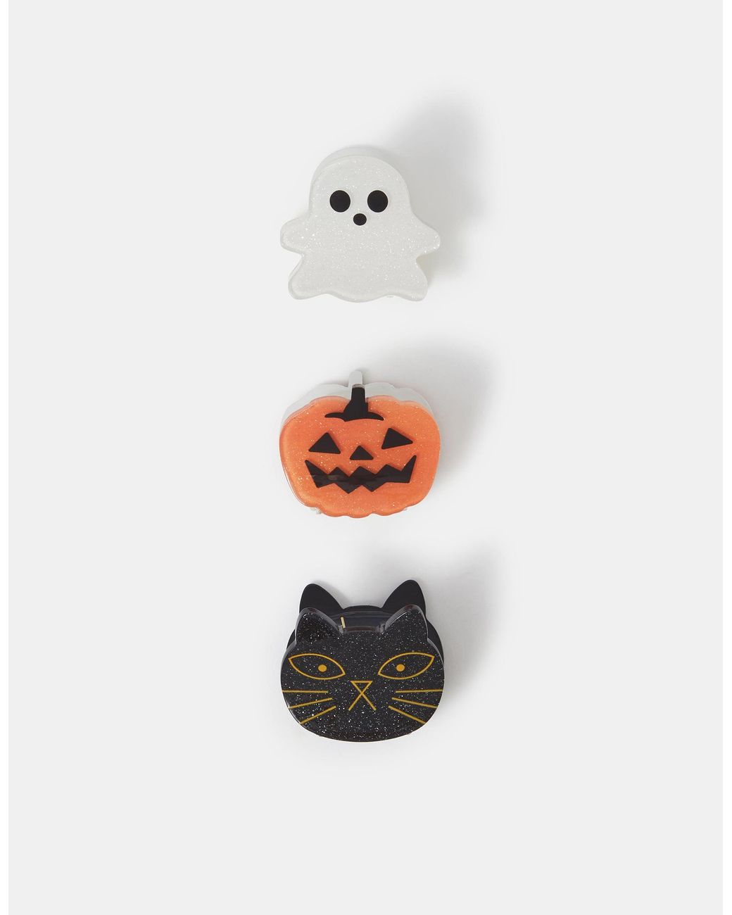 Accessorize White 3-Pack Mini Halloween Claw Clips