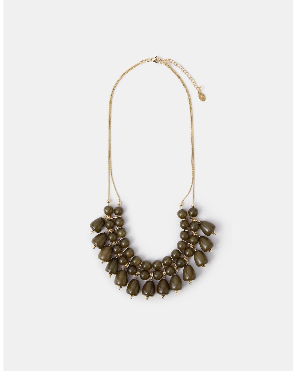 Accessorize Natural Chunky Beaded Necklace