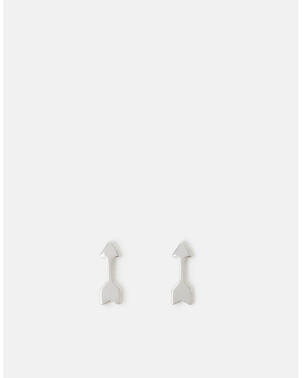 Accessorize White Sterling Arrow Stud Earrings