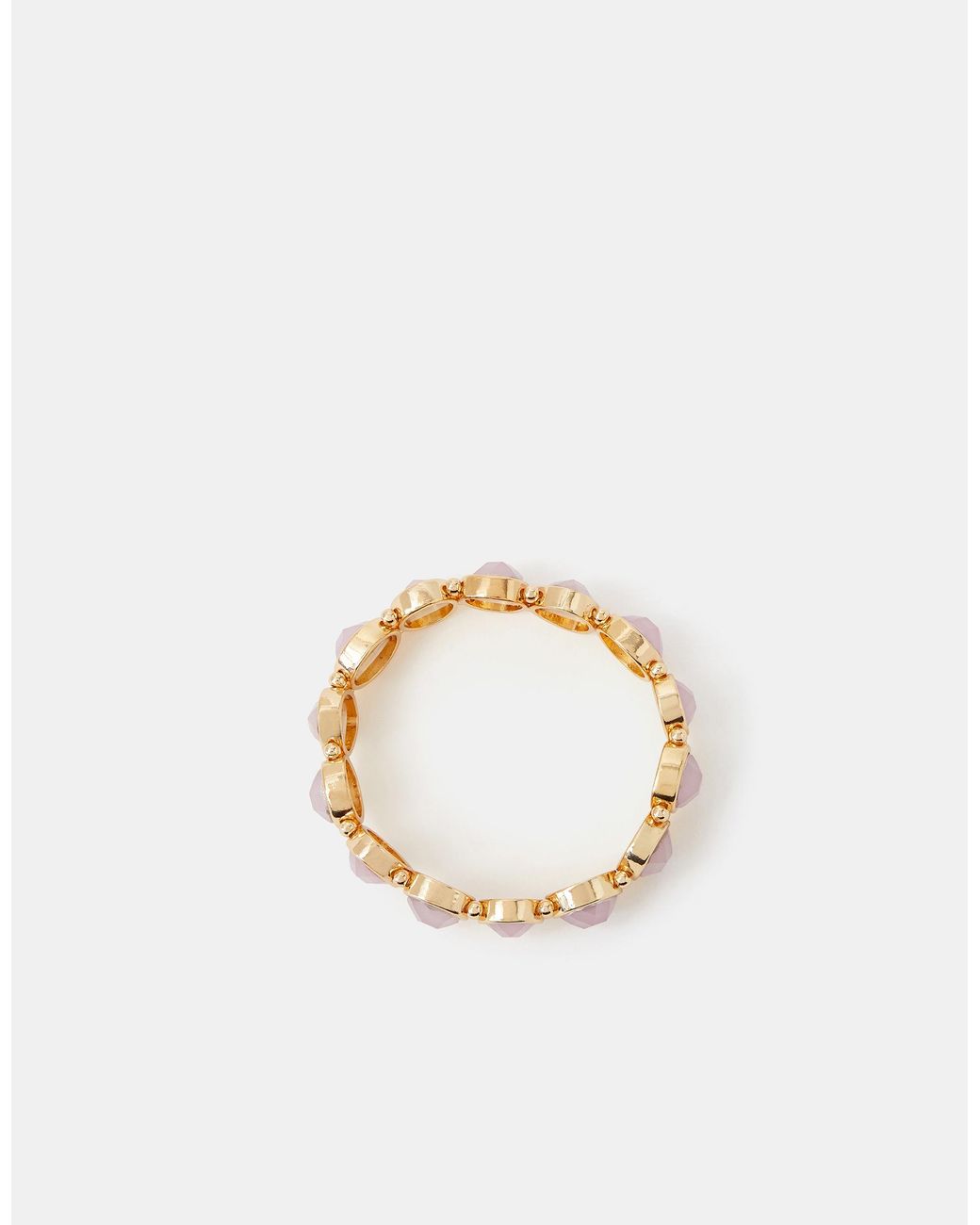 Accessorize Metallic Gem Stretch Bracelet