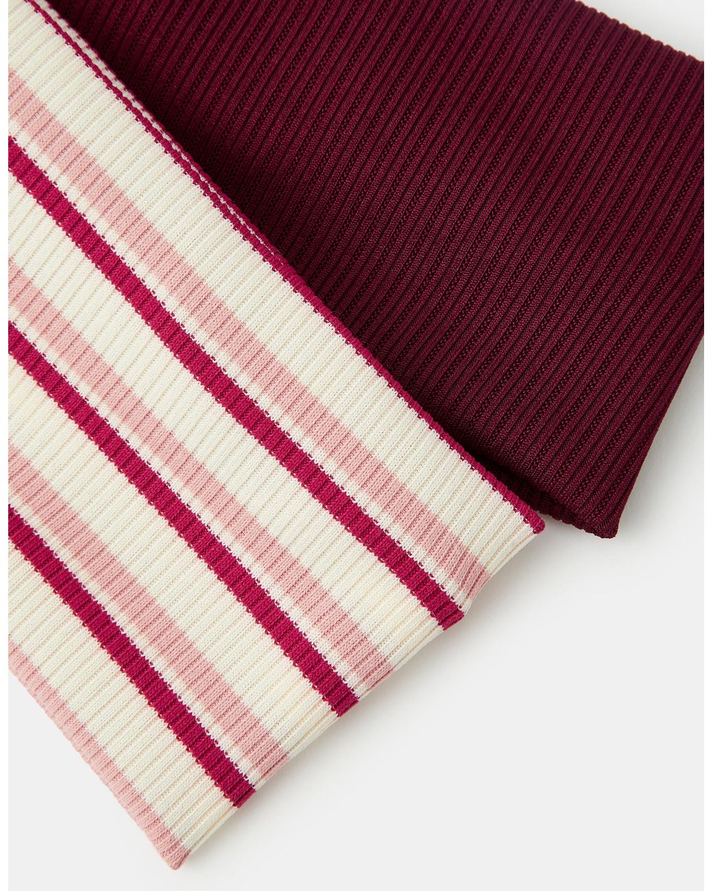 Accessorize White 2-Pack Stripe Bando Headbands