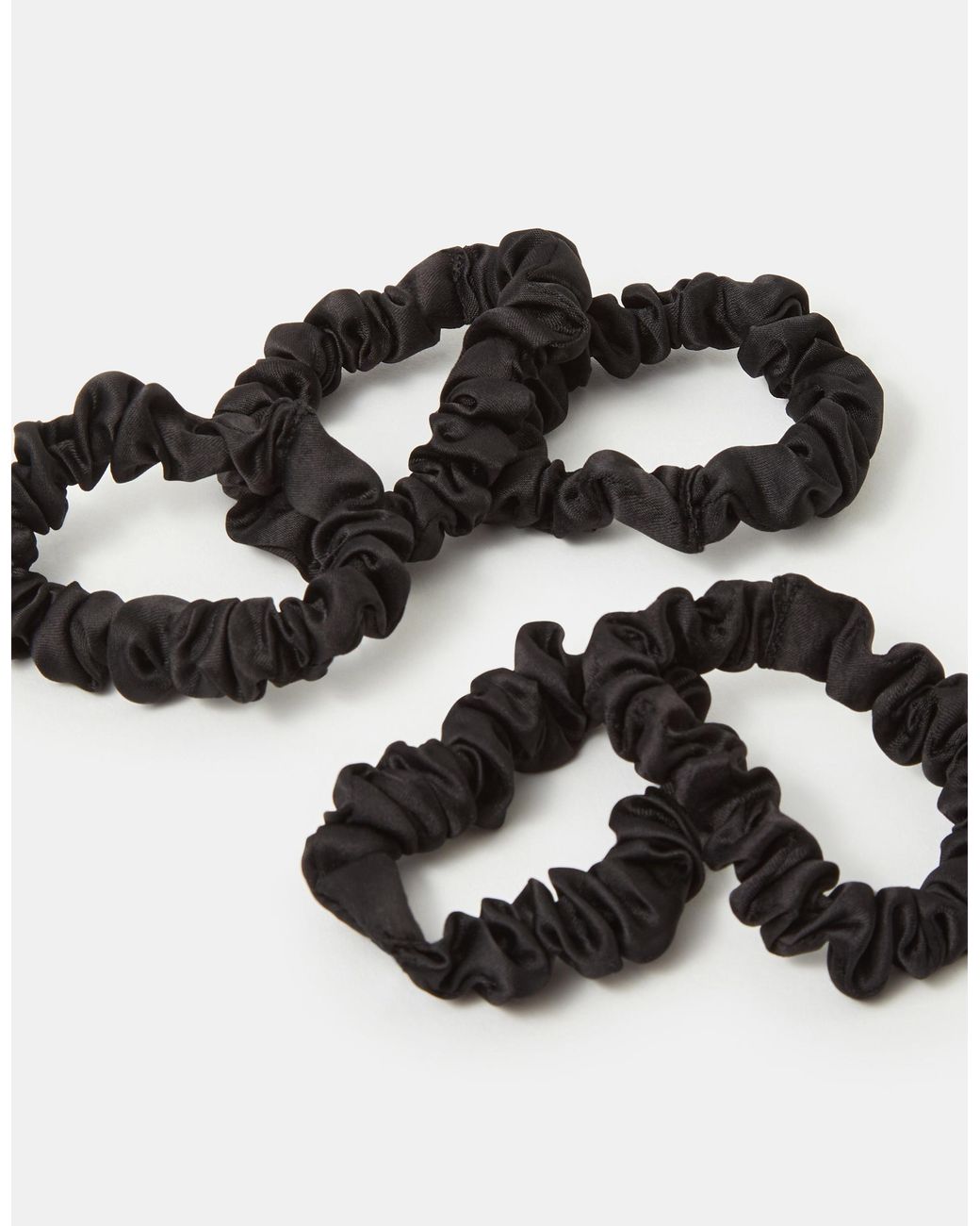 Accessorize White 5-Pack Skinny Satin Hair Scrunchies