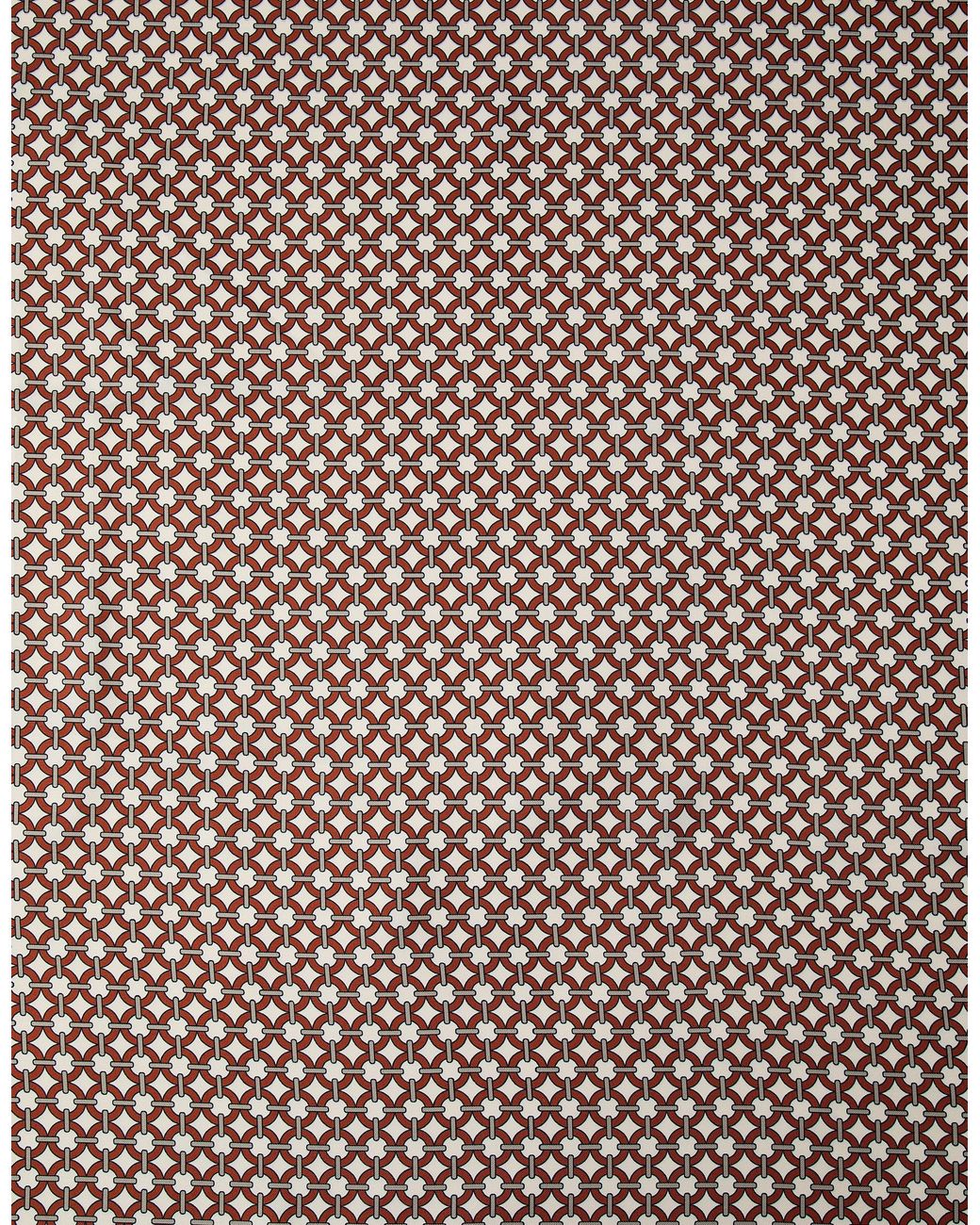 Accessorize White Reversible Tile Print Square Satin Scarf