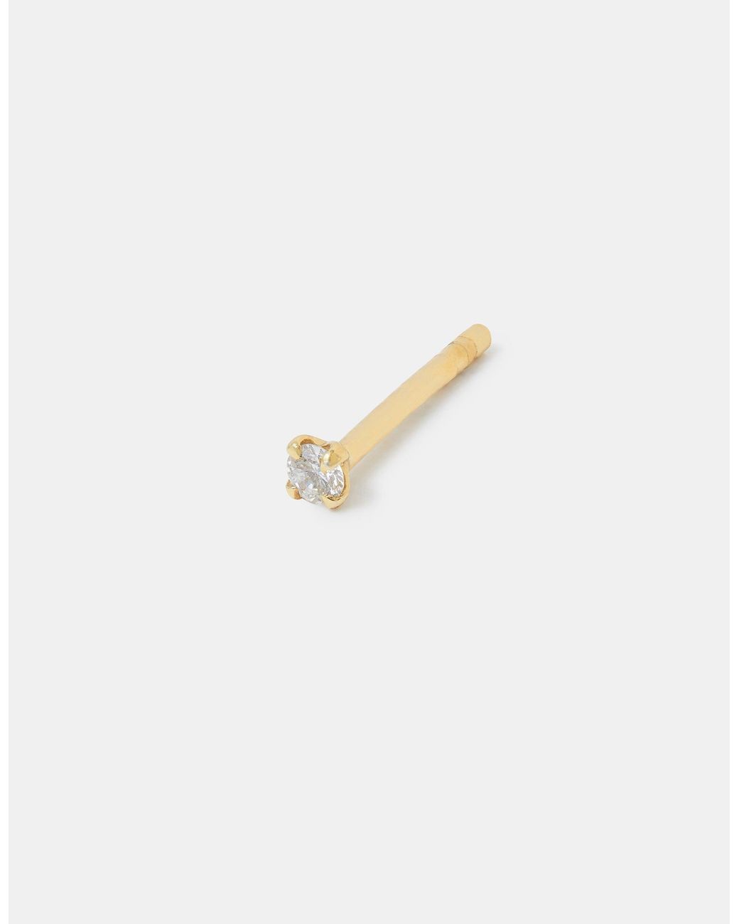 Accessorize Orange Lab Grown Diamond 0.1Ct Single Stud Earring 9Ct