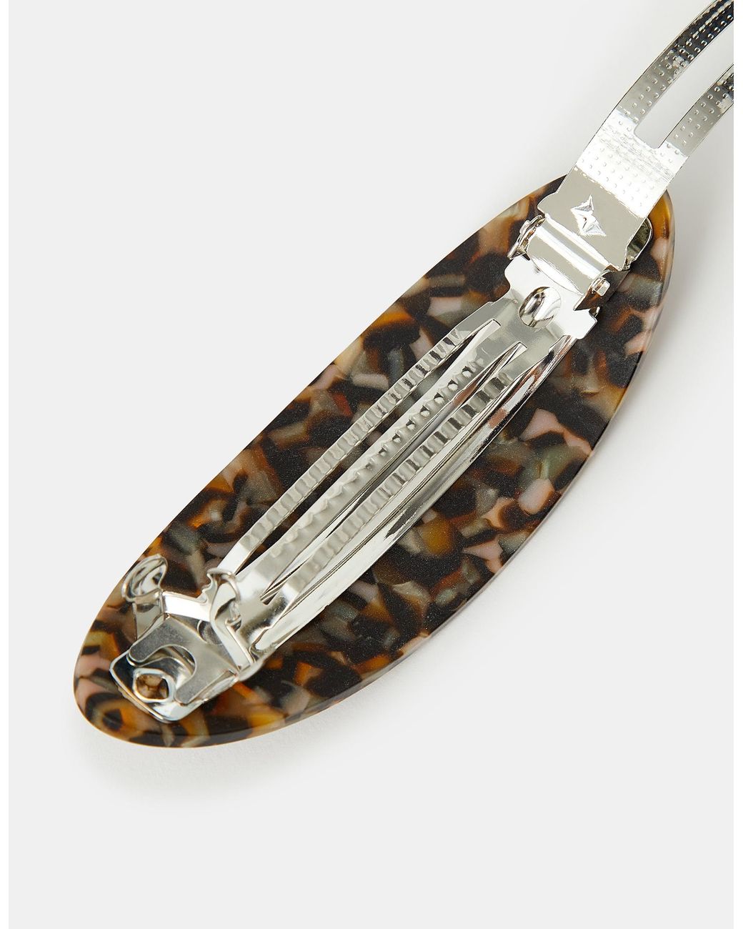 Accessorize Multicolor Tort Resin Barrette Hair Clip