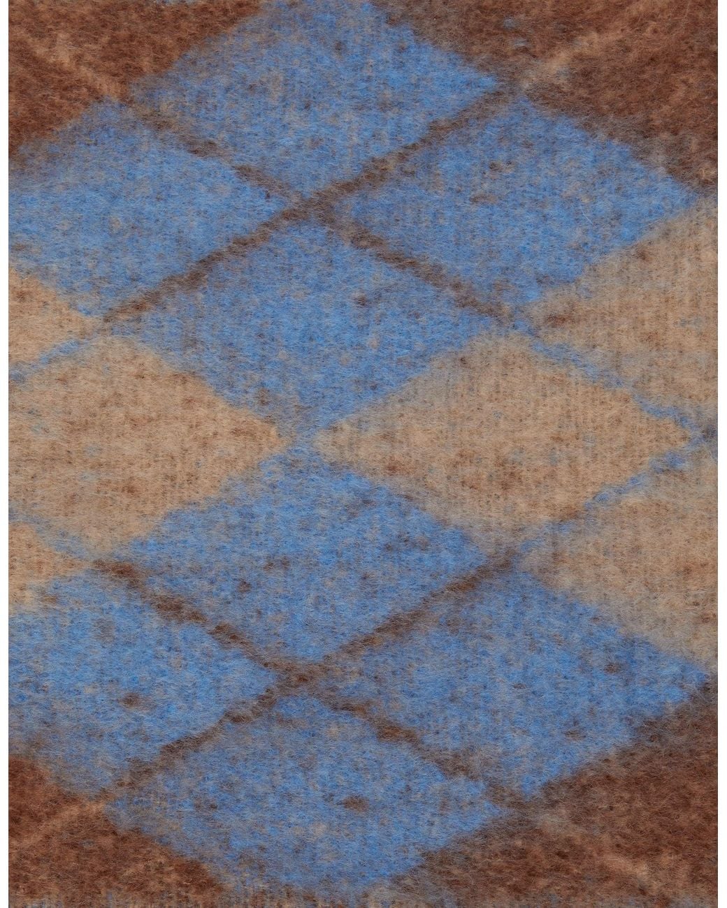 Accessorize Blue Super Soft Argyle Print Knitted Scarf