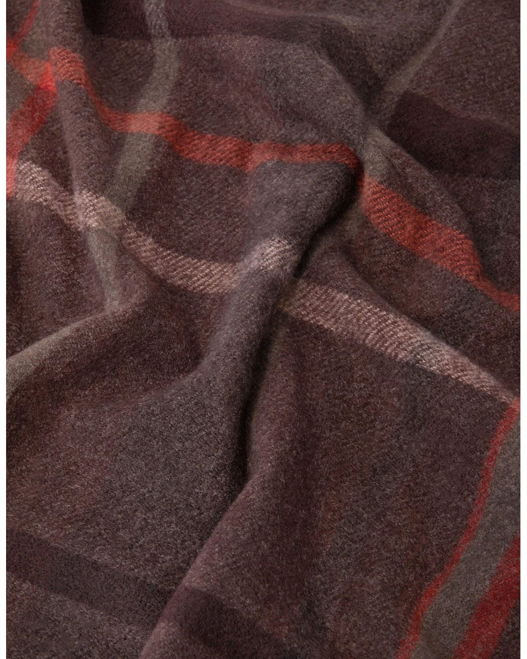Accessorize Brown Check Print Blanket Scarf