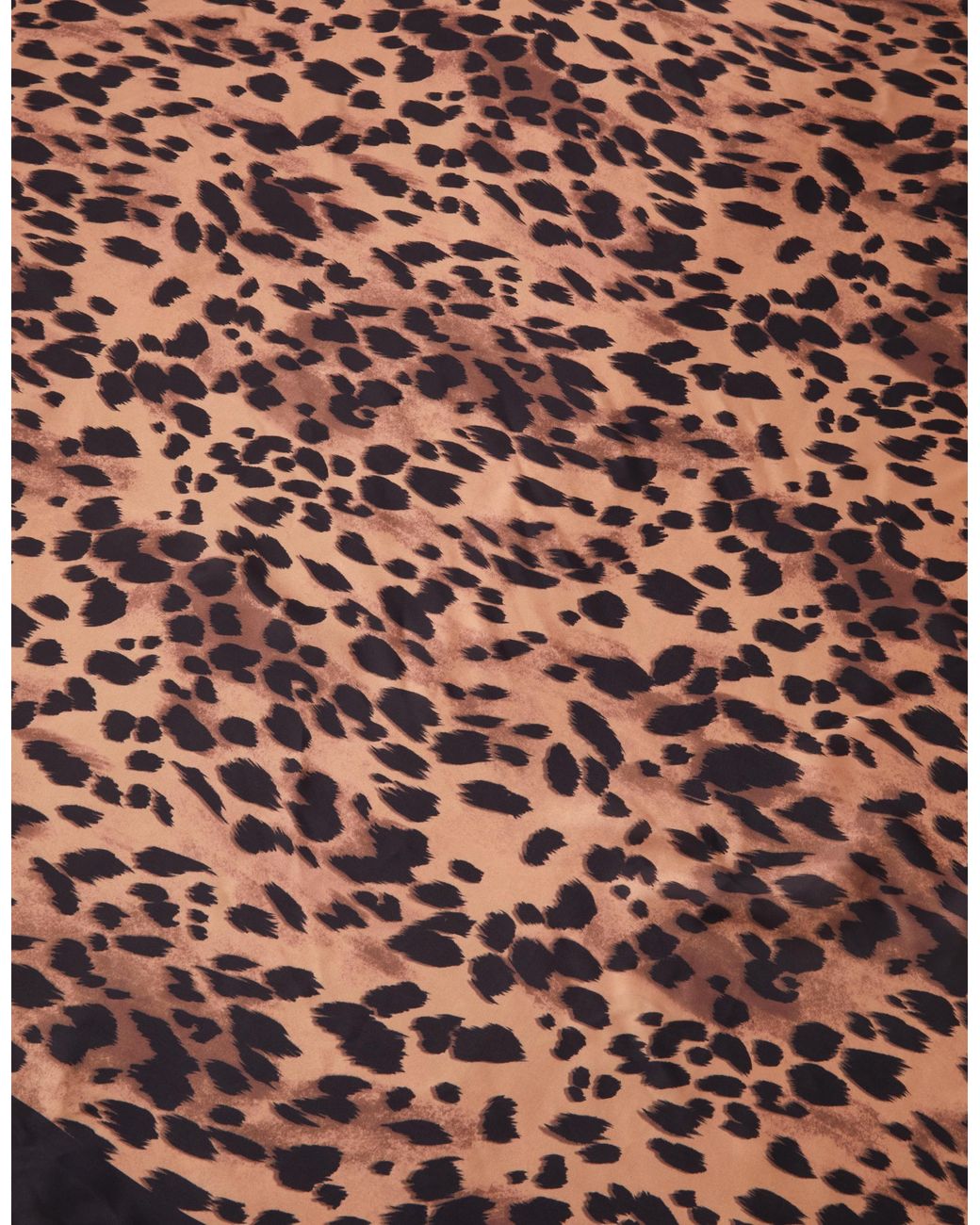 Accessorize Metallic Leopard Print Square Satin Scarf