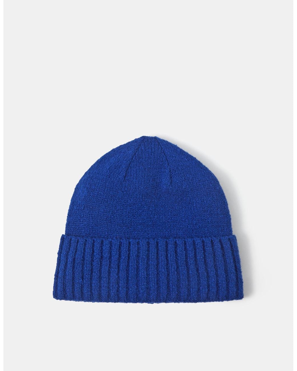 Accessorize Blue Plain Beanie Hat