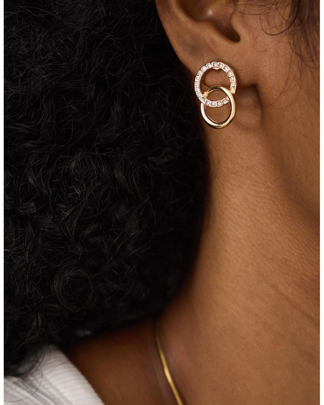 Accessorize Natural Infinity Pavé Stud Earrings