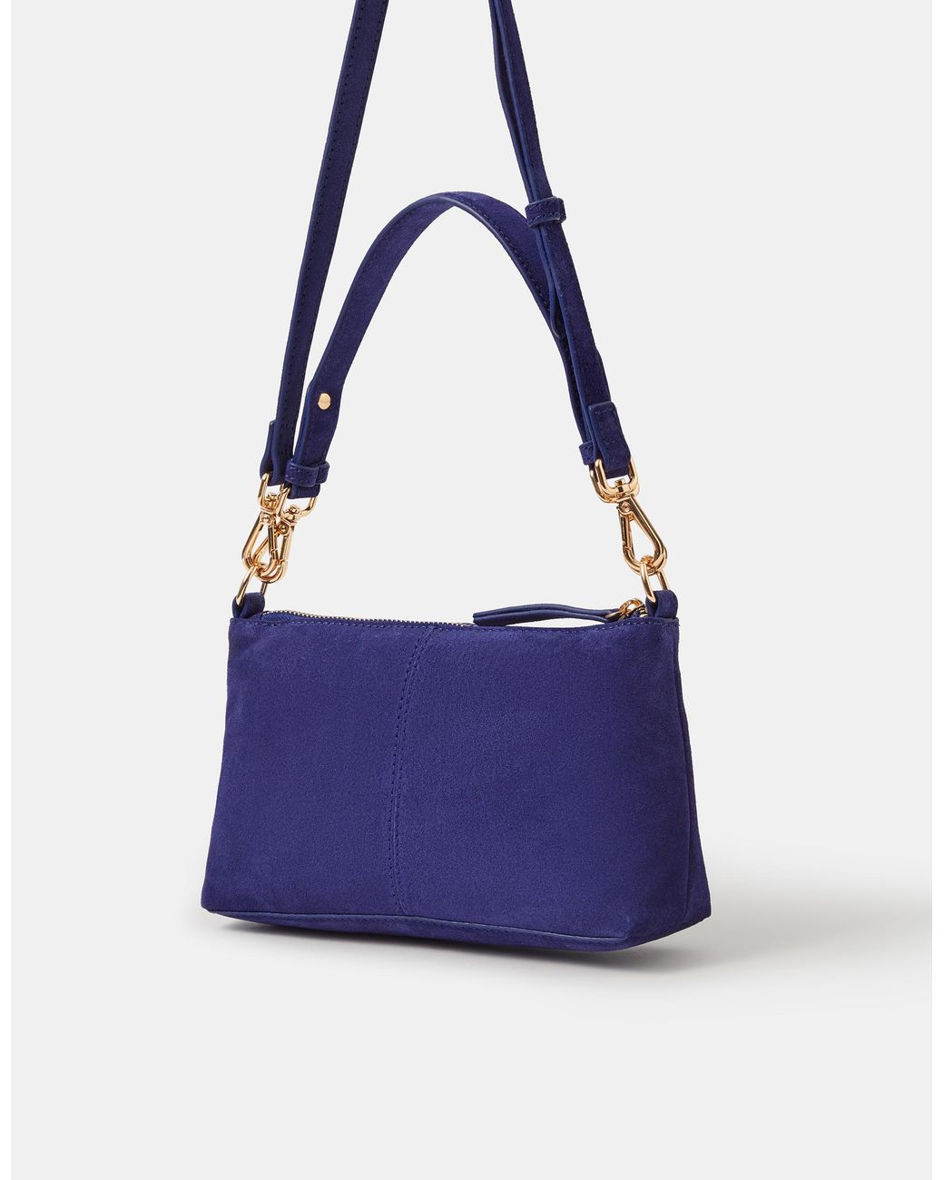 Accessorize Blue Leather Crossbody Handbag