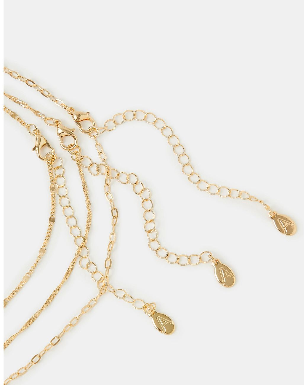 Accessorize Metallic 3-Pack Enamel Flower Necklaces