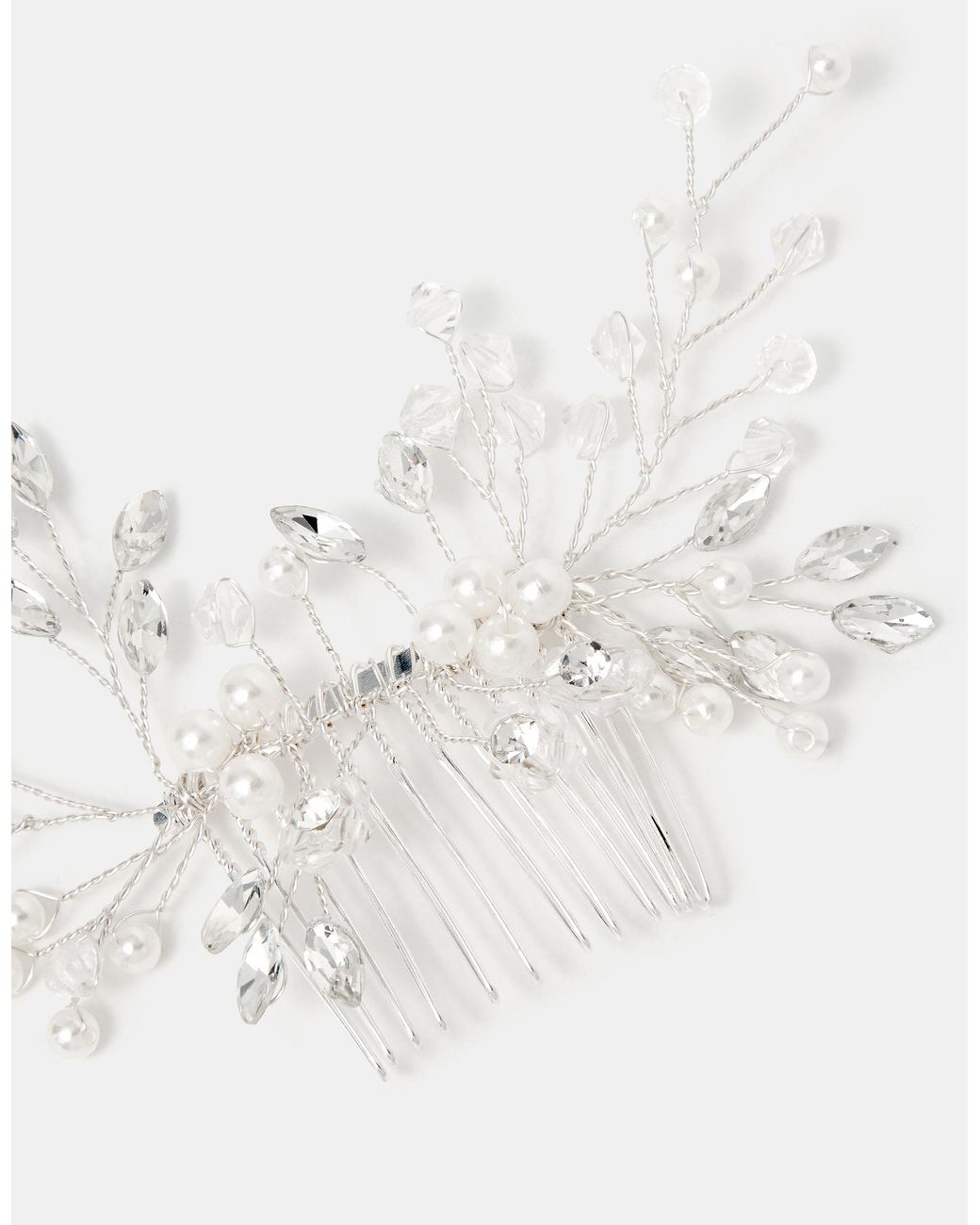 Accessorize White Pearl French Comb