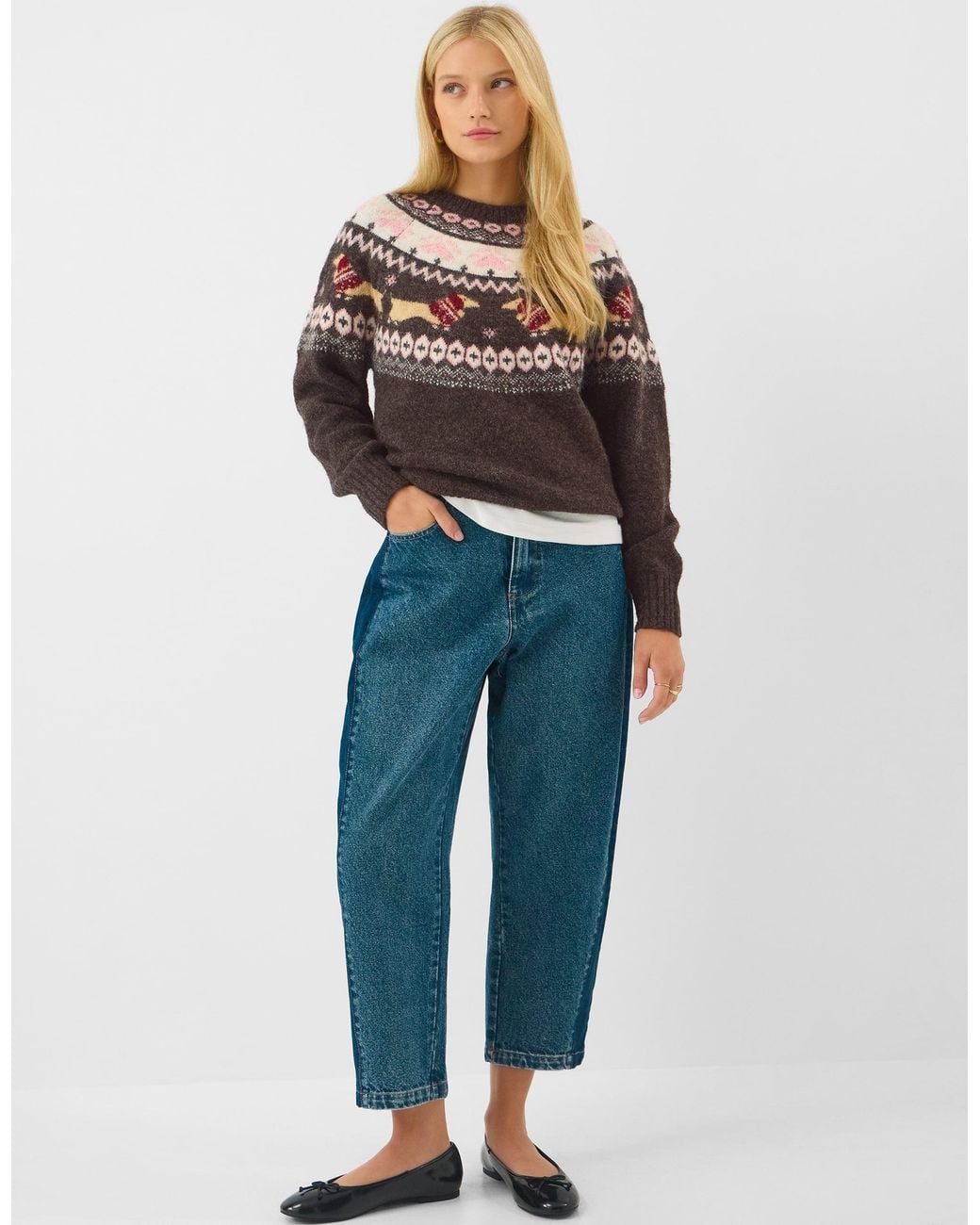 Accessorize Gray Sausage Dog Christmas Jumper