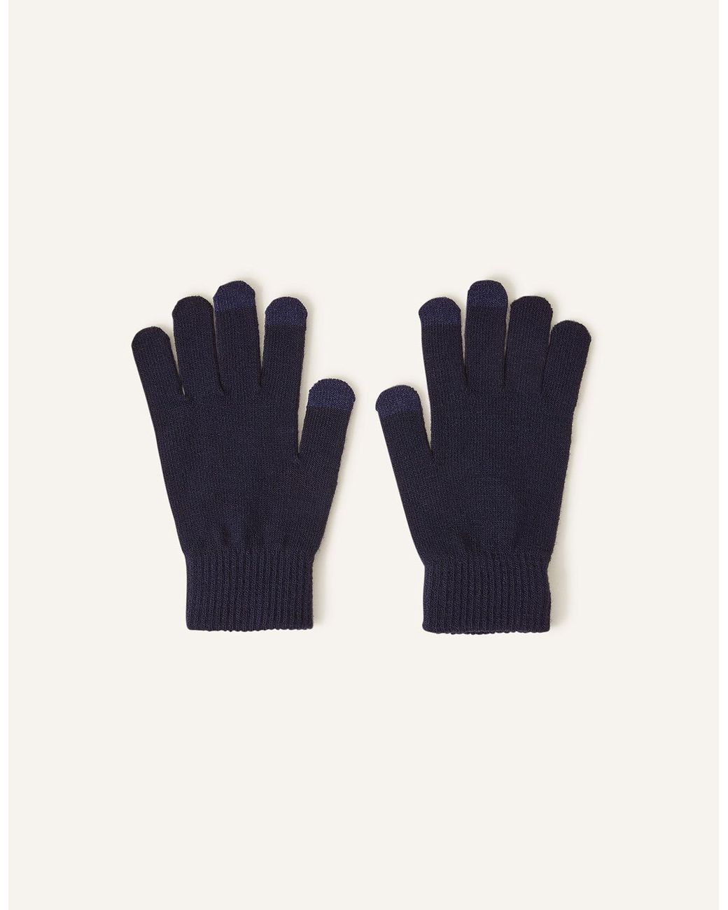 Accessorize Blue Super Stretch Touch Screen Gloves