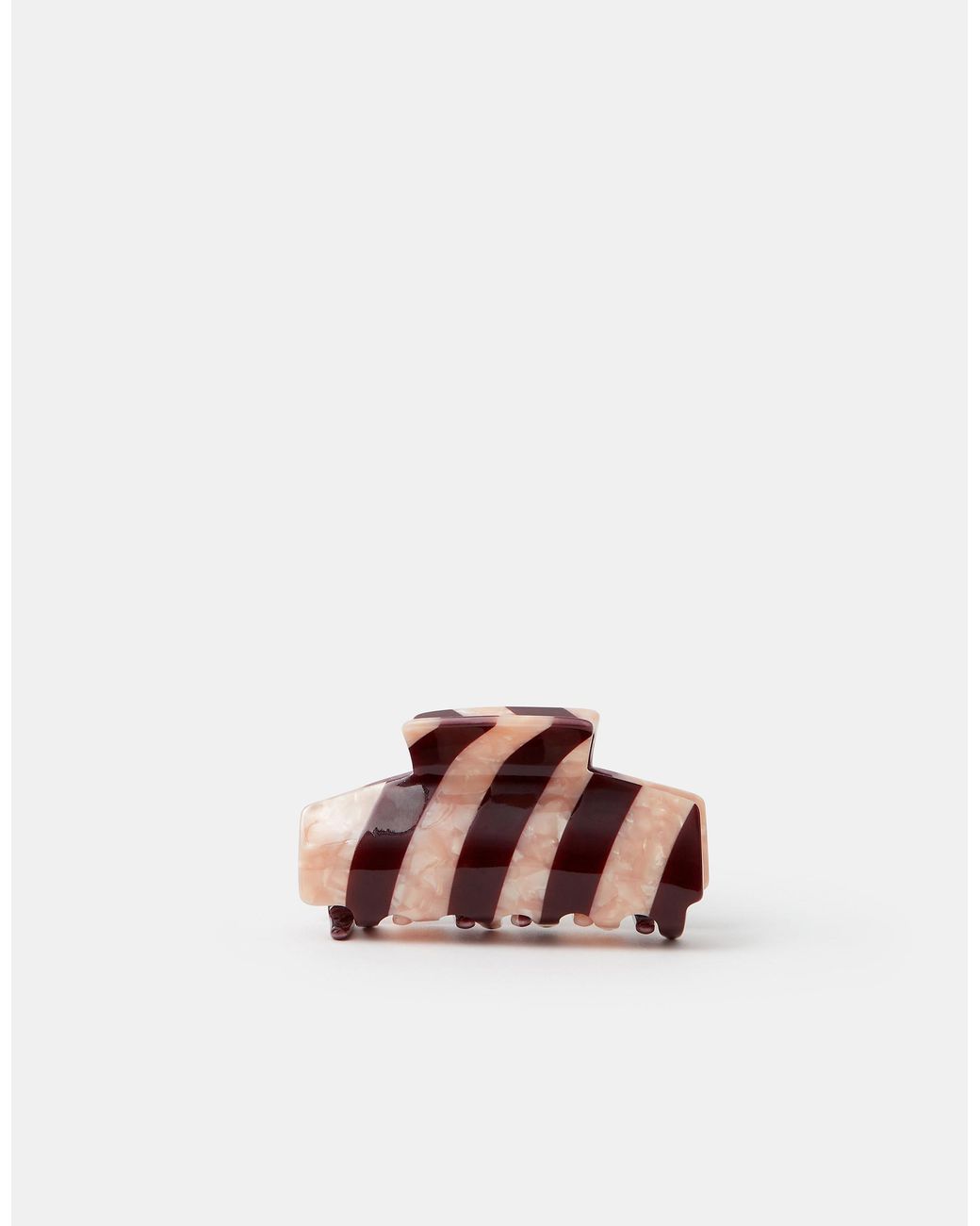 Accessorize Pink Candy Stripe Claw Clip