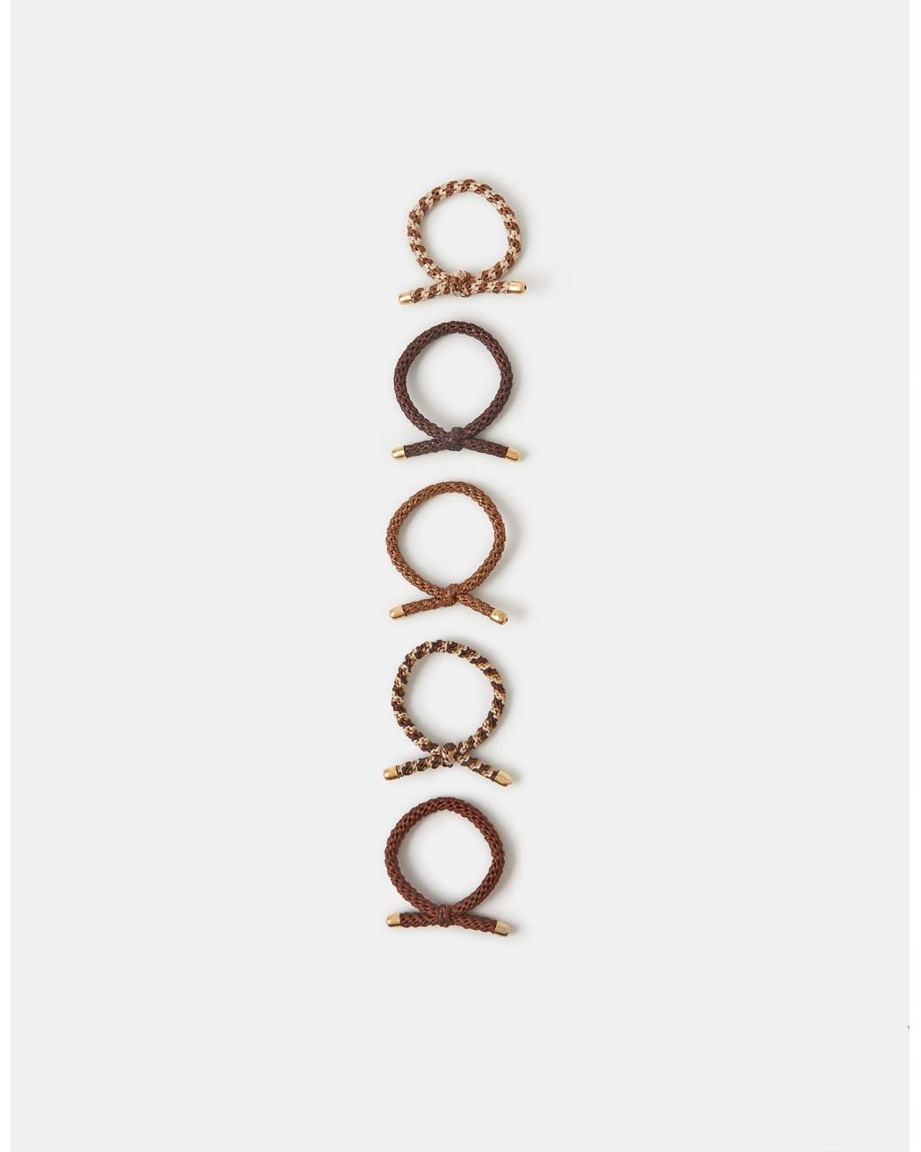 Accessorize White 5-Pack Knot Cord Hair Bands