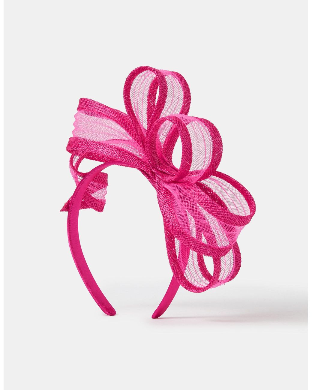 Accessorize Pink Loop Bow Fascinator