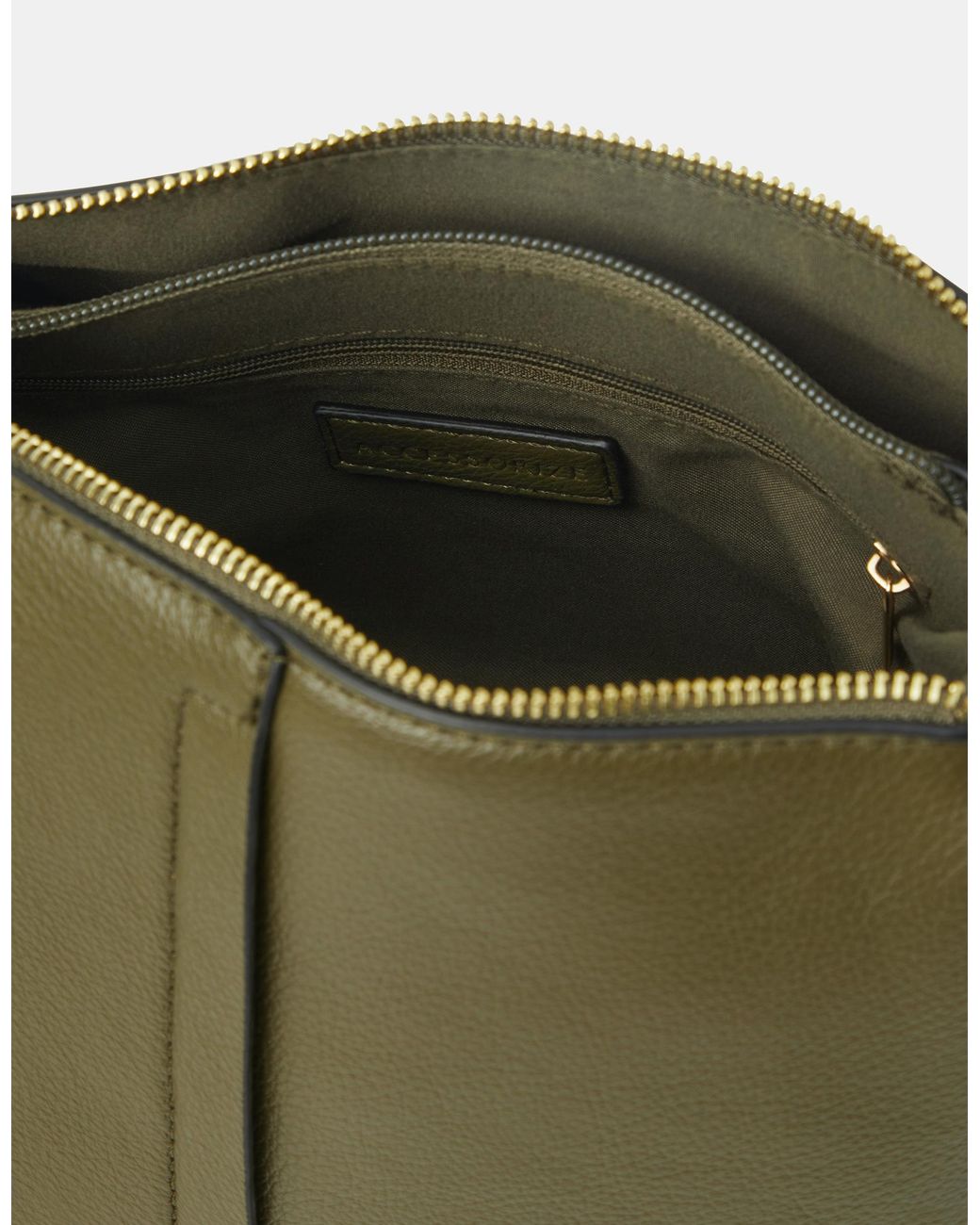 Accessorize Green Webbing Strap Crossbody Bag