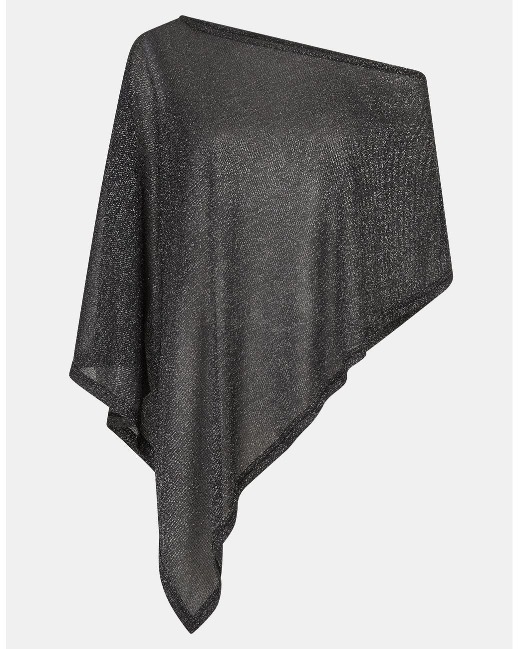 Accessorize Gray Shimmer Poncho