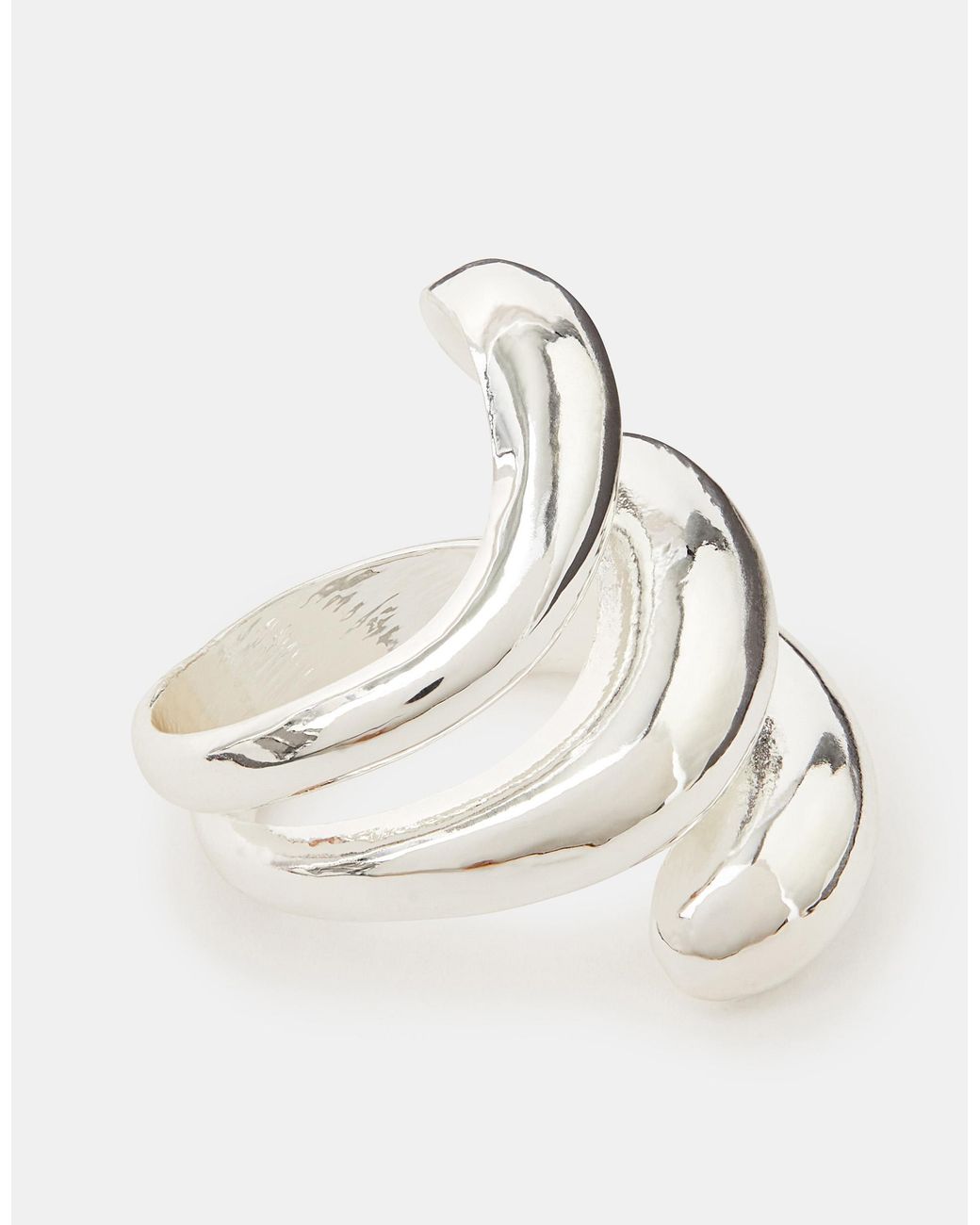 Accessorize Brown Chunky Wave Ring