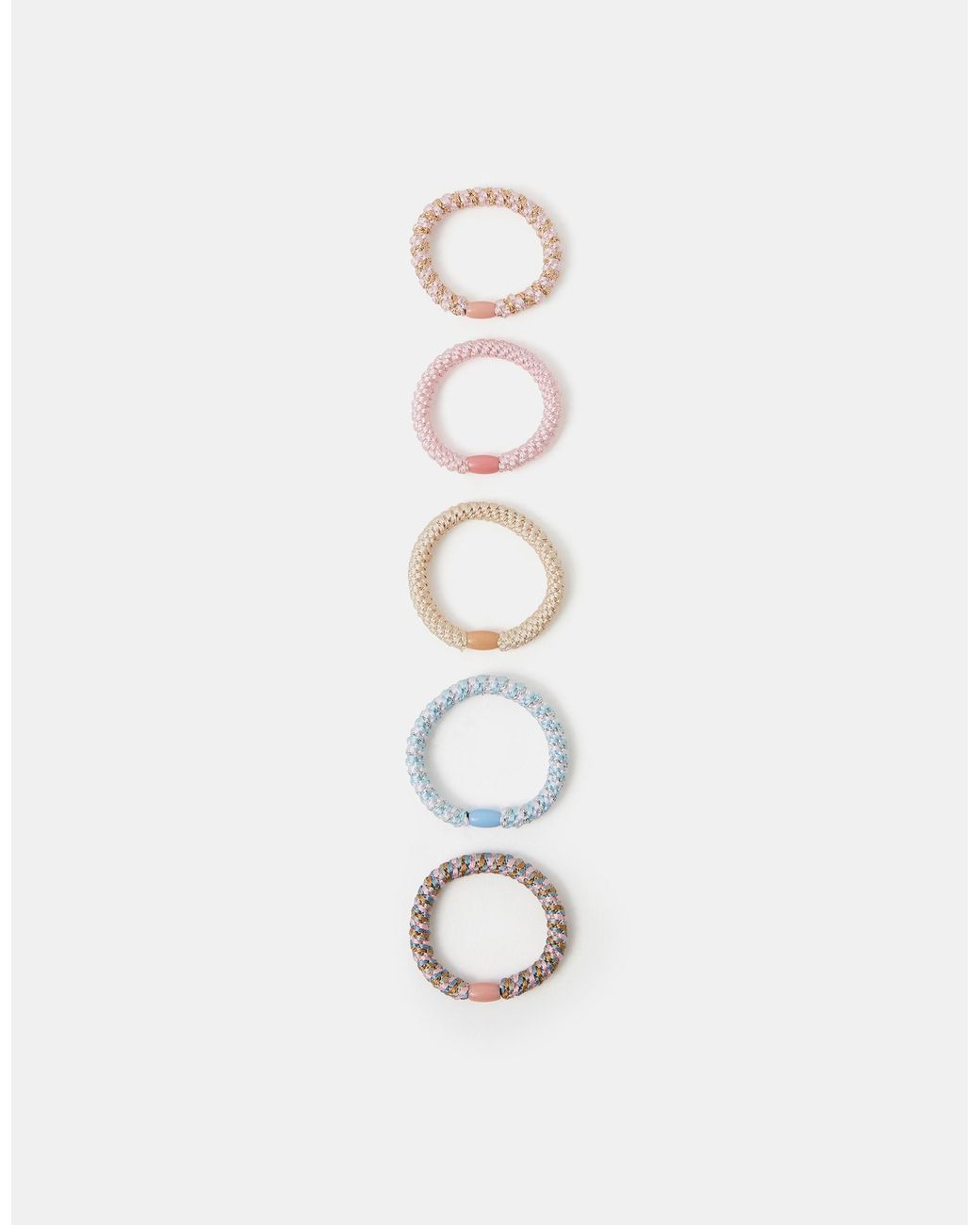 Accessorize White 5-Pack Cord Hair Bands