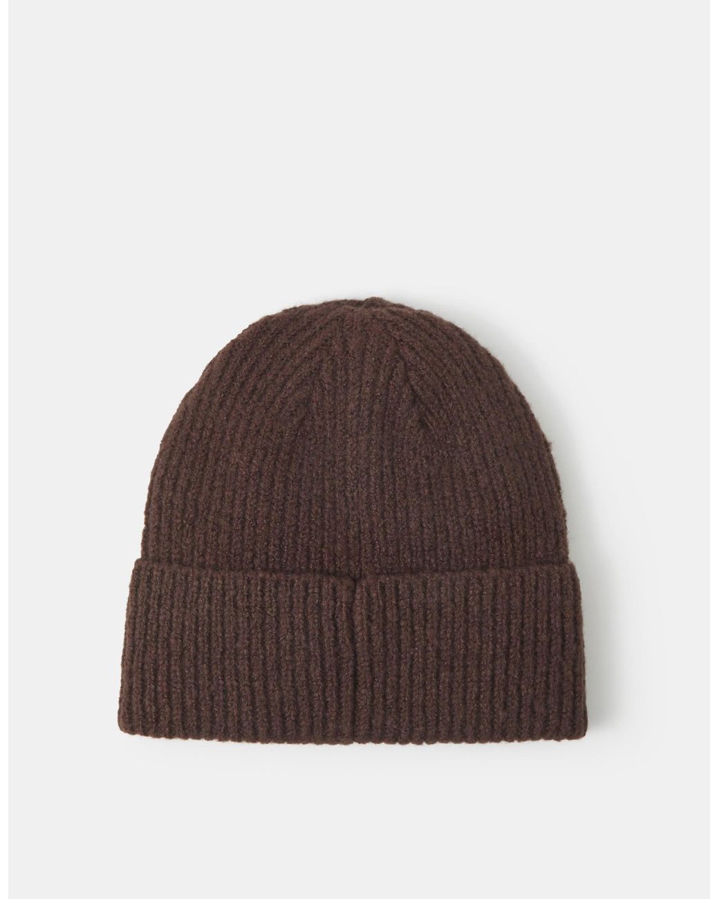 Accessorize Brown Heart Embroidered Beanie Hat