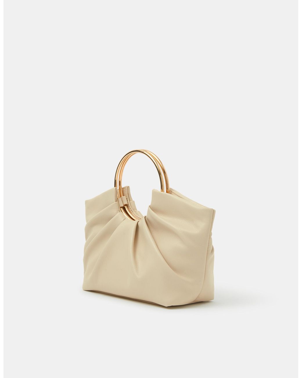 Accessorize Natural Ruched Ring Handheld Bag