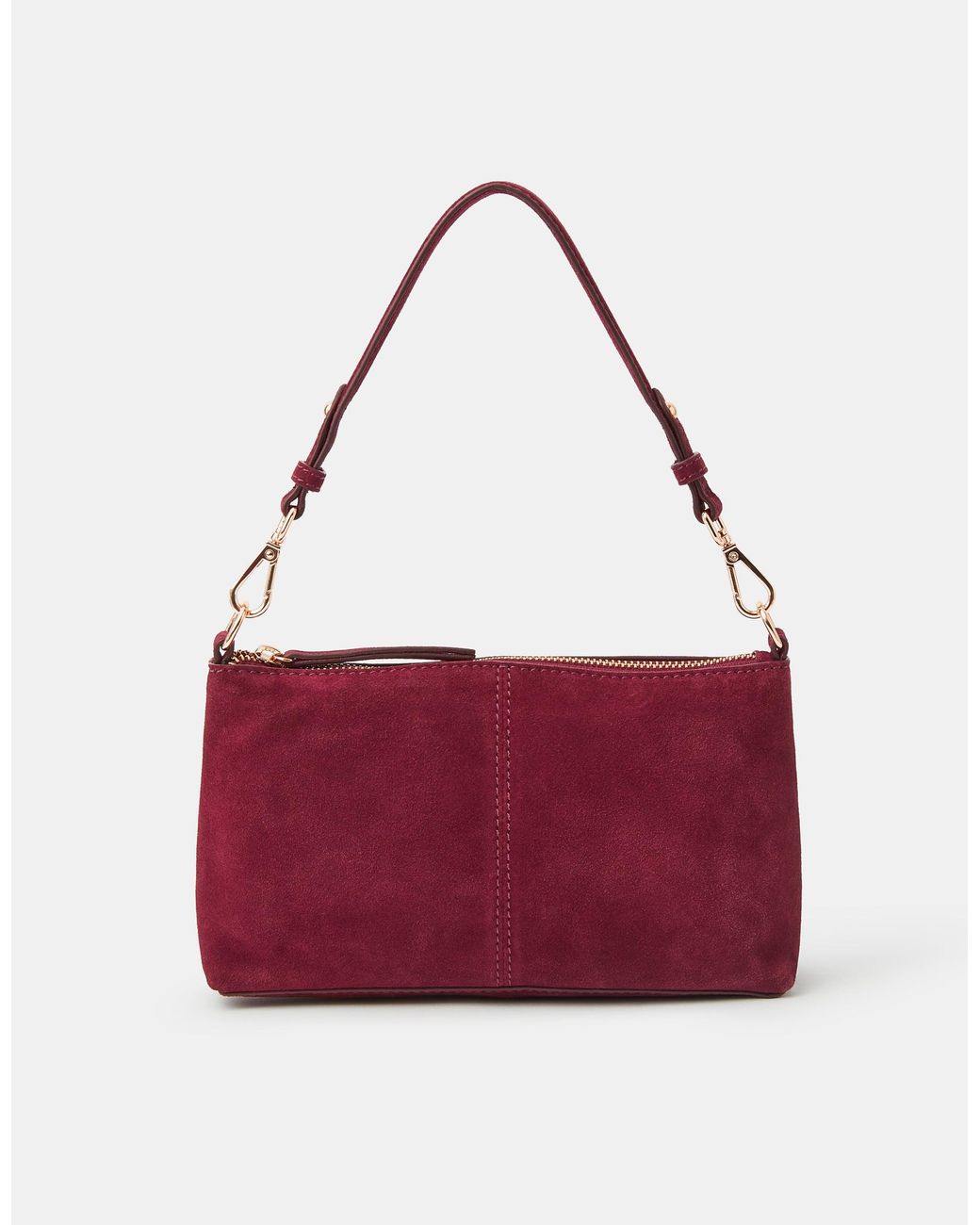 Accessorize Purple Leather Crossbody Handbag