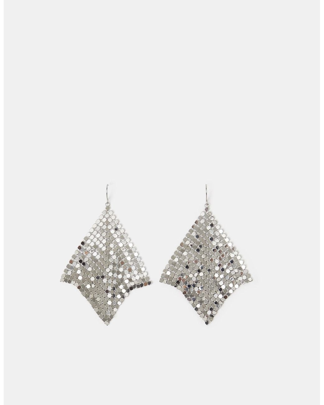 Accessorize Metallic Chainmail Drop Earrings